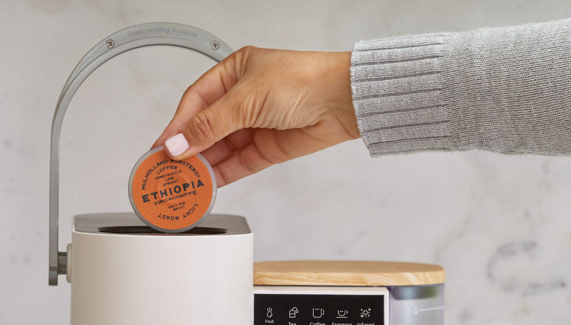 Forget Trying to Recycle Coffee Pods. Bruvi Offers Guilt Free Toss B-Pods.