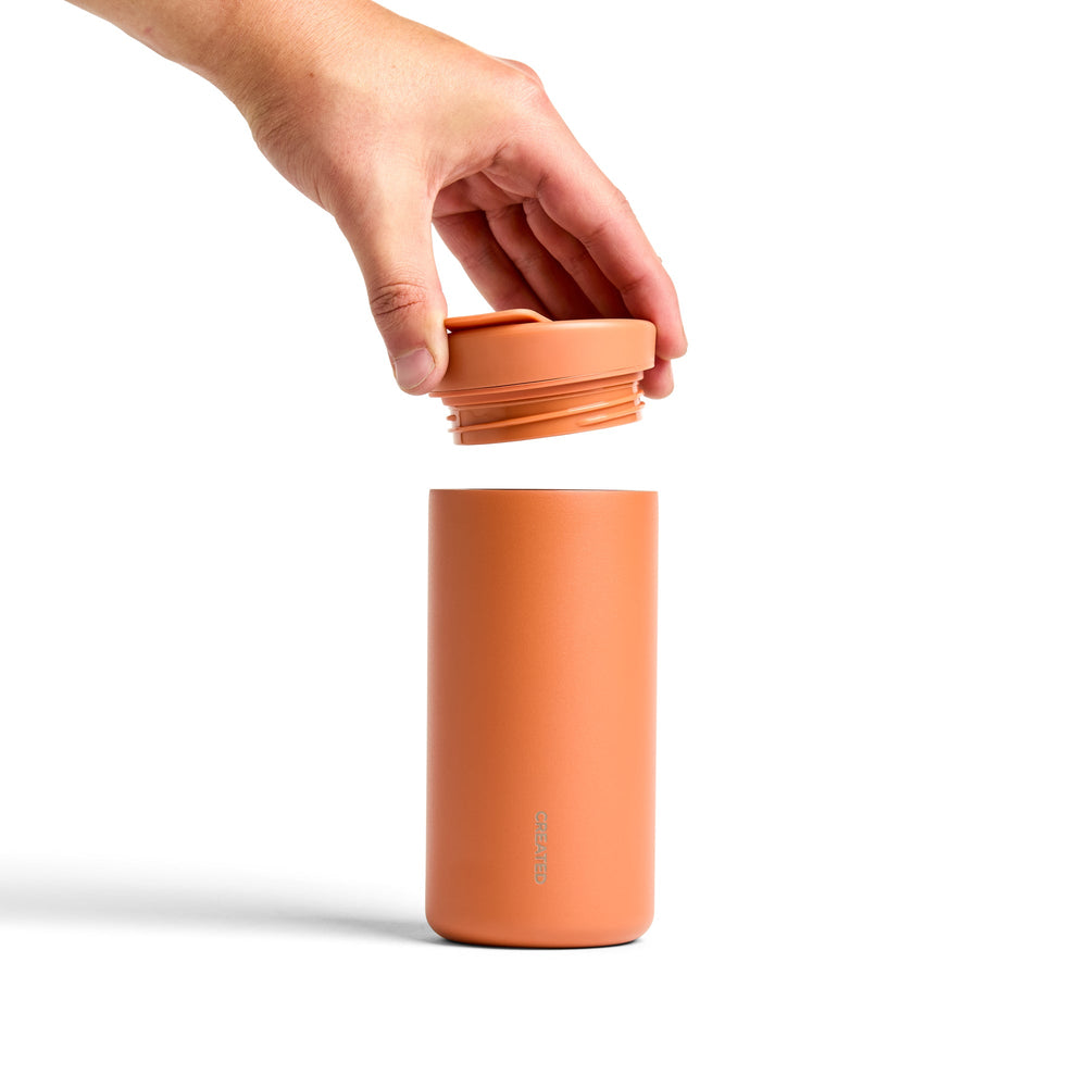 12oz Nomad Flip Tumbler in Terracotta