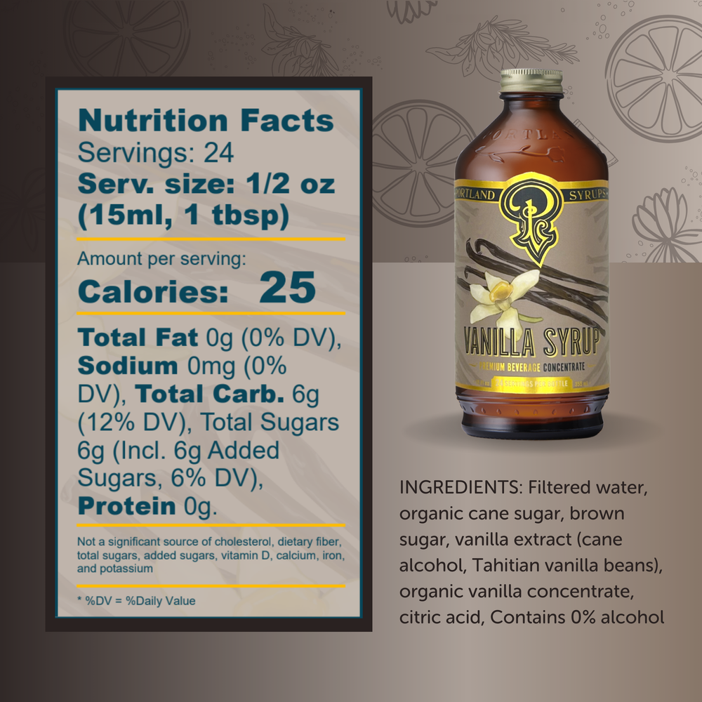 Portland Syrups Vanilla Syrup