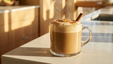 Bring the Coffeehouse Home. Try a Cinnamon Brown Sugar Latte Made with Bruvi.