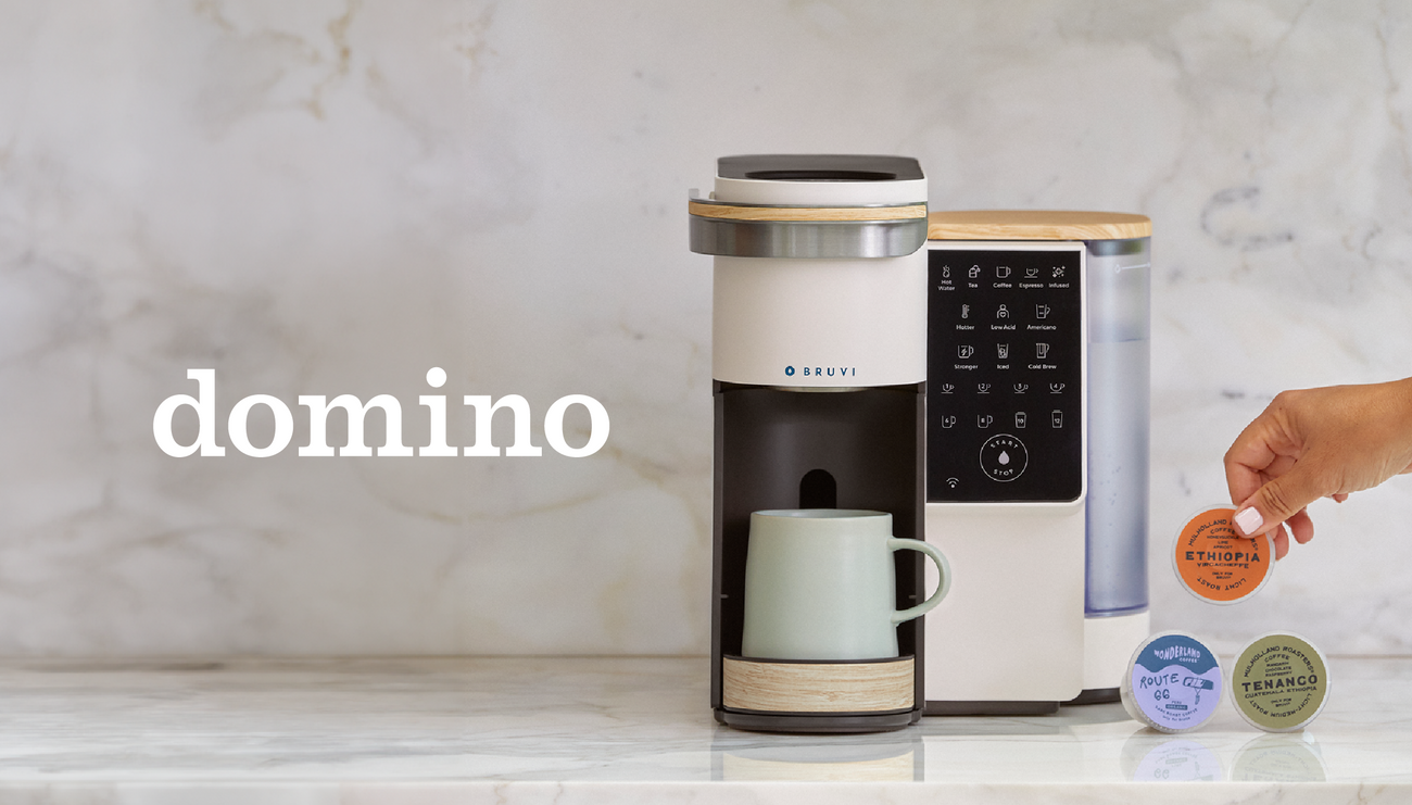 The Reviewer at Domino Loves Being Able to Remotely Brew Morning Coffee with Bruvi
