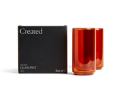 16oz Cove Amber Pint Glasses- Set of 2