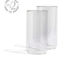 16oz Cove Clear Pint Glasses- Set of 2