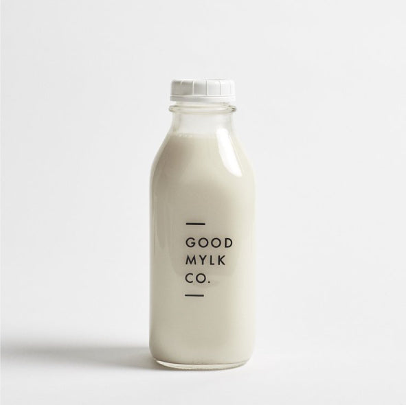 bottle of Good Mylk Co. oat milk