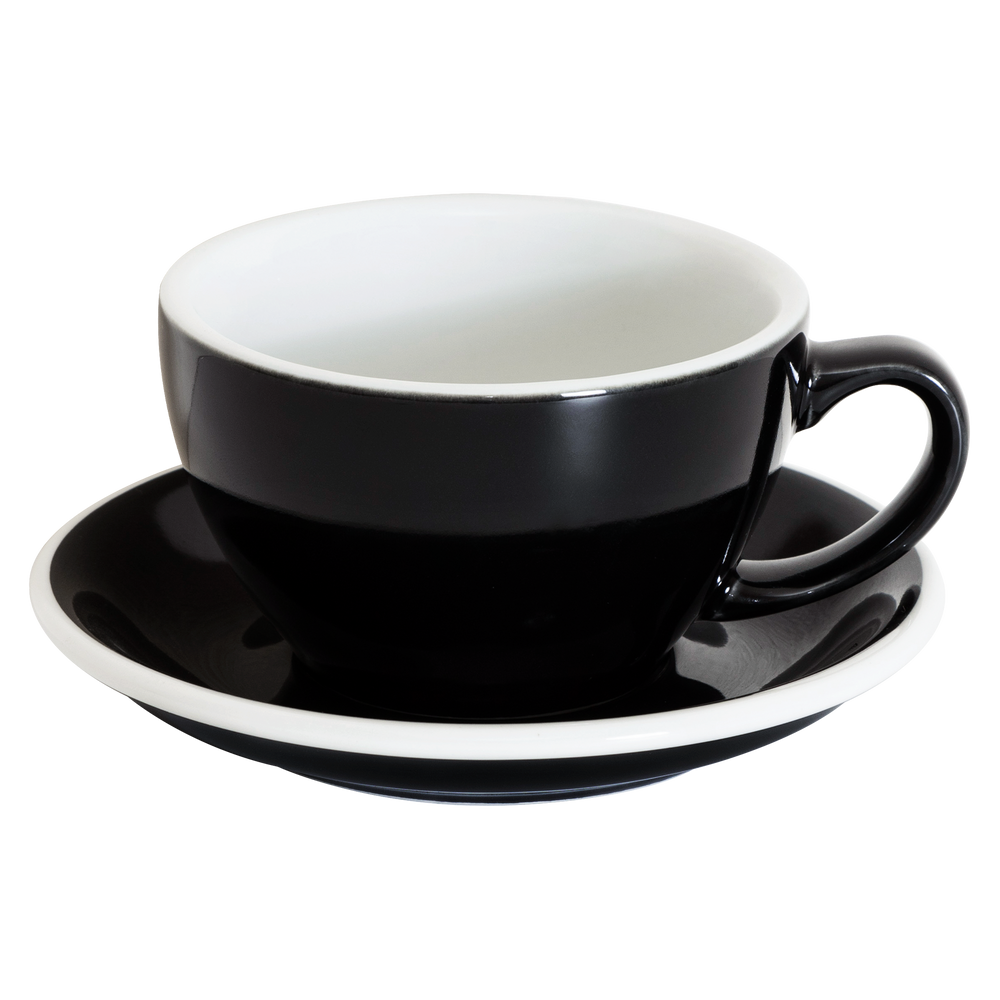10oz Egg Cafe Latte Cup and Saucer - Original Colors