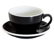 10oz Egg Cafe Latte Cup and Saucer - Original Colors