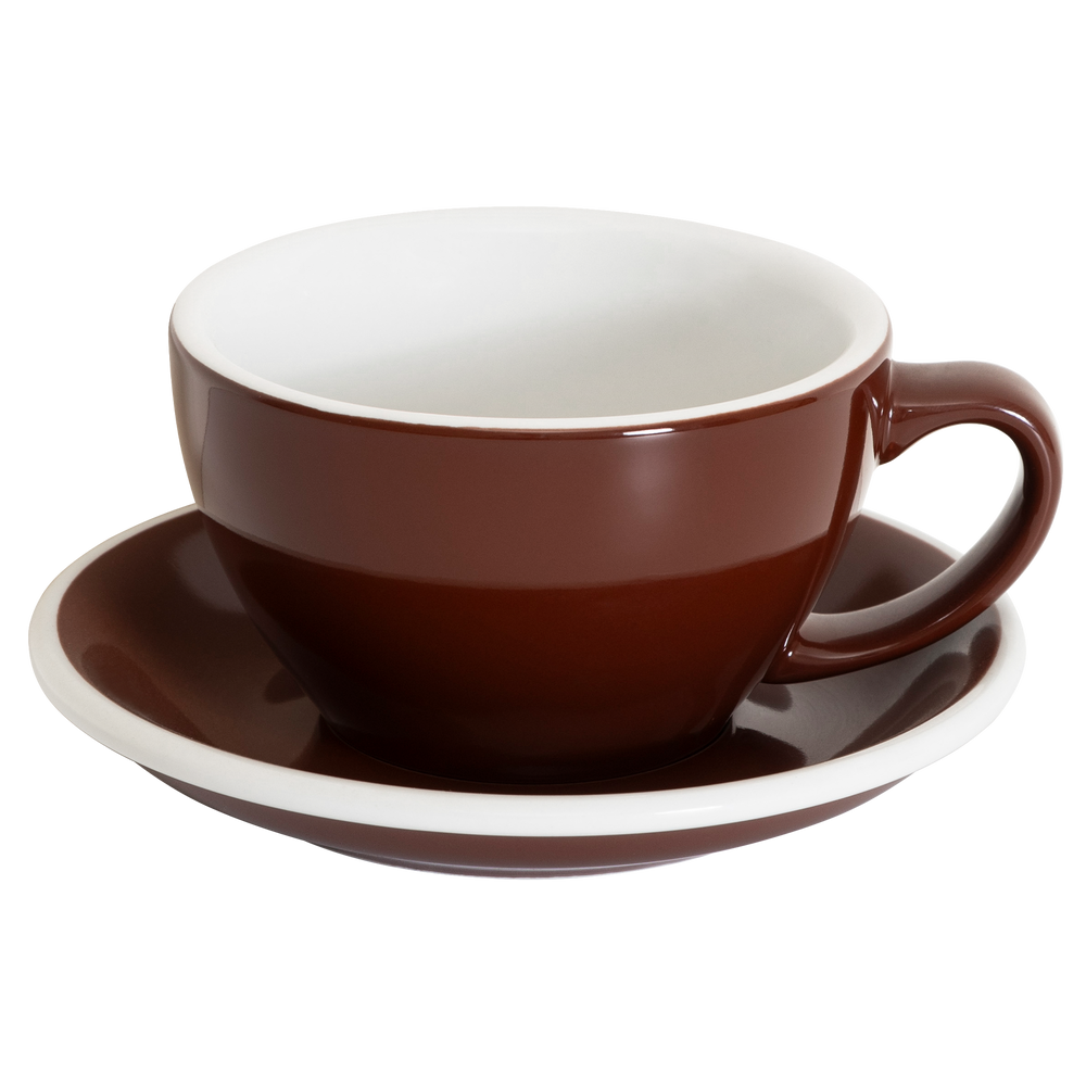 10oz Egg Cafe Latte Cup and Saucer - Original Colors