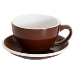 10oz Egg Cafe Latte Cup and Saucer - Original Colors
