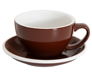 10oz Egg Cafe Latte Cup and Saucer - Original Colors