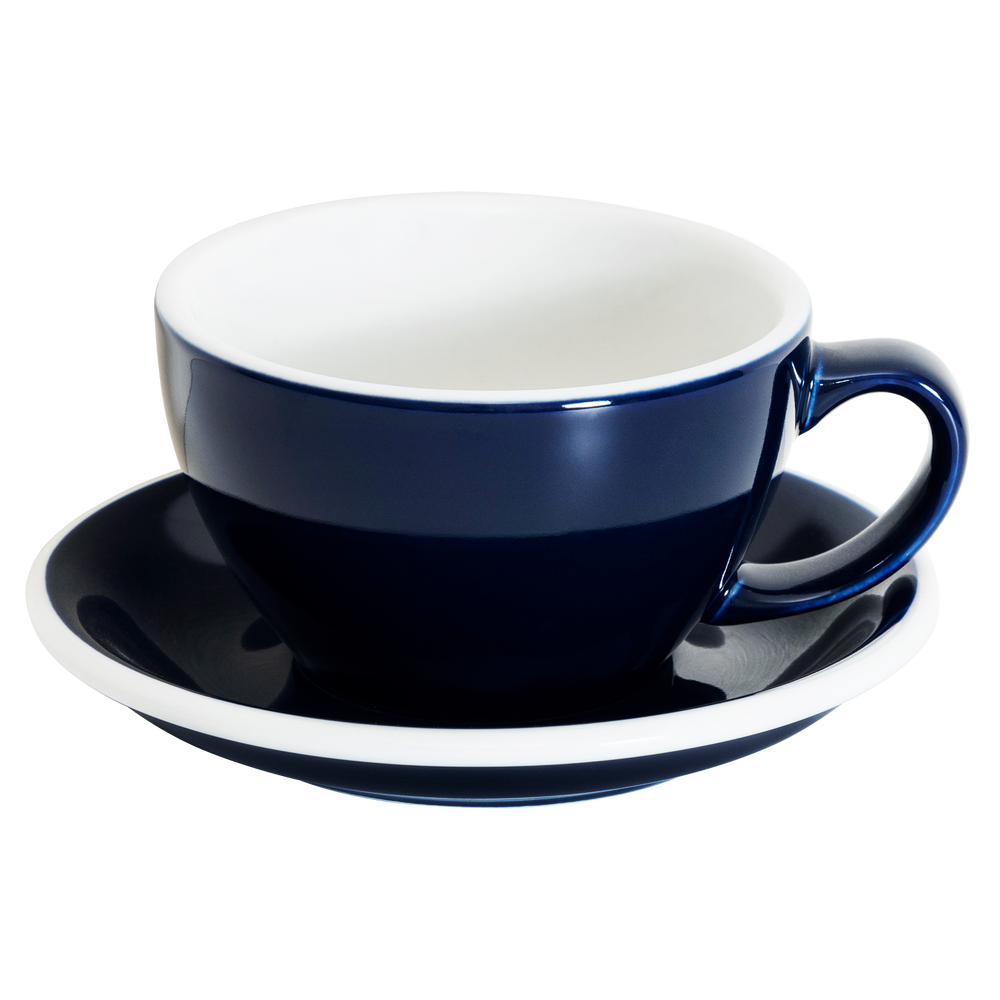 10oz Egg Cafe Latte Cup and Saucer - Original Colors
