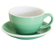 10oz Egg Cafe Latte Cup and Saucer - Original Colors