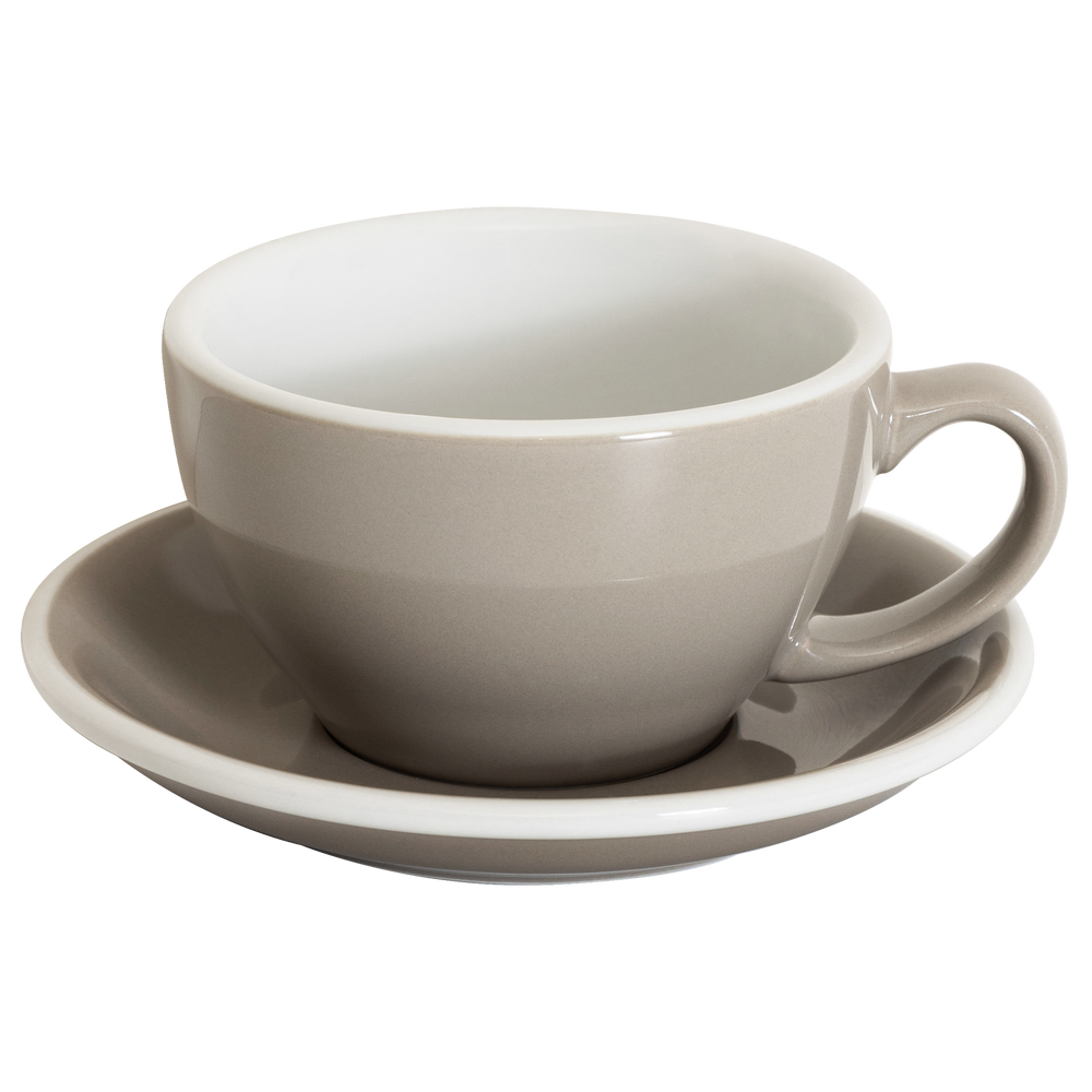10oz Egg Cafe Latte Cup and Saucer - Original Colors