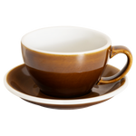 10oz Egg Cafe Latte Cup and Saucer - Potters Colors