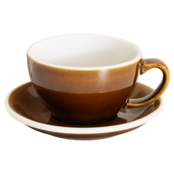 10oz Egg Cafe Latte Cup and Saucer - Potters Colors