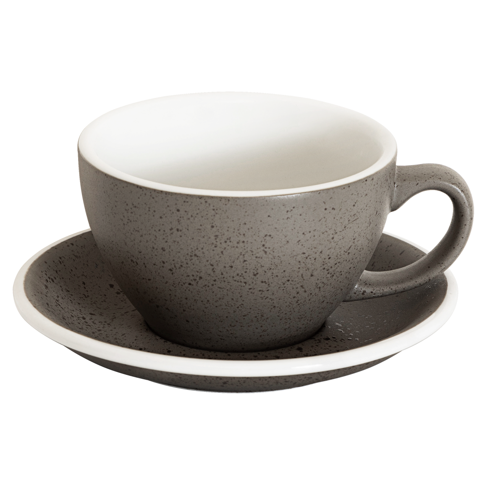 10oz Egg Cafe Latte Cup and Saucer - Potters Colors