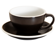 10oz Egg Cafe Latte Cup and Saucer - Potters Colors