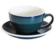 10oz Egg Cafe Latte Cup and Saucer - Potters Colors