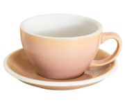 10oz Egg Cafe Latte Cup and Saucer - Potters Colors