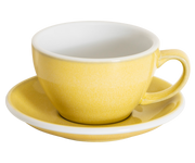 10oz Egg Cafe Latte Cup and Saucer - Potters Colors