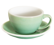 10oz Egg Cafe Latte Cup and Saucer - Potters Colors