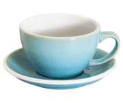 10oz Egg Cafe Latte Cup and Saucer - Potters Colors