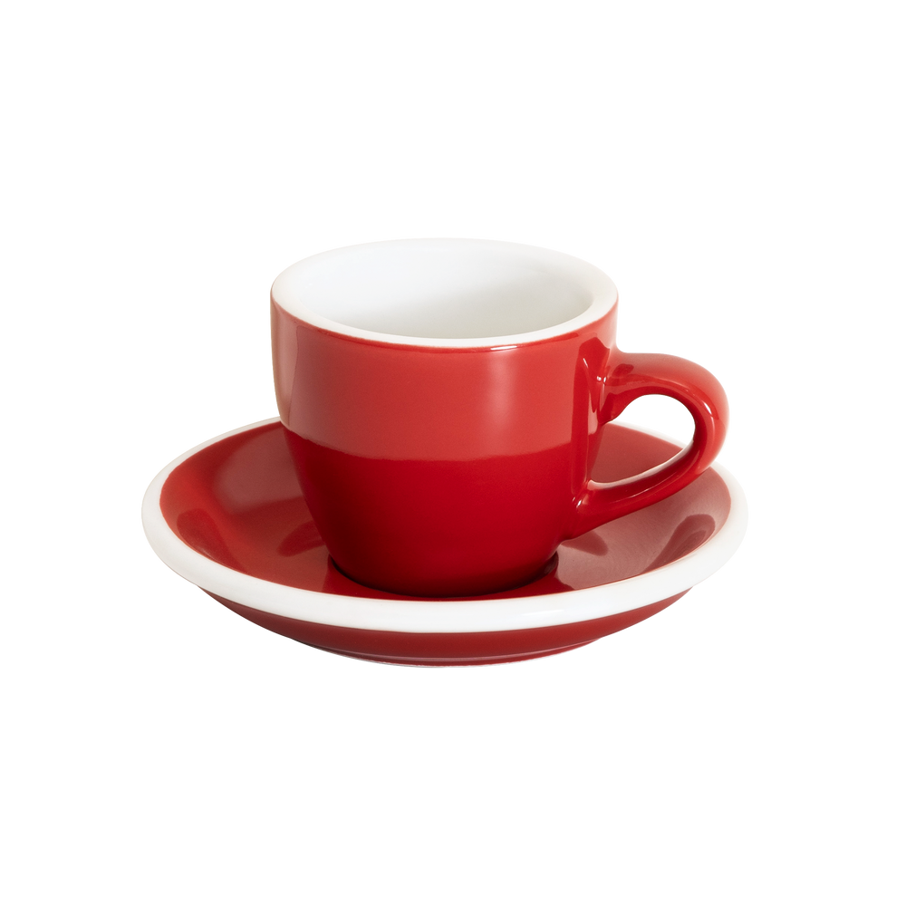 2.5oz Egg Espresso Cup and Saucer - Original Colors