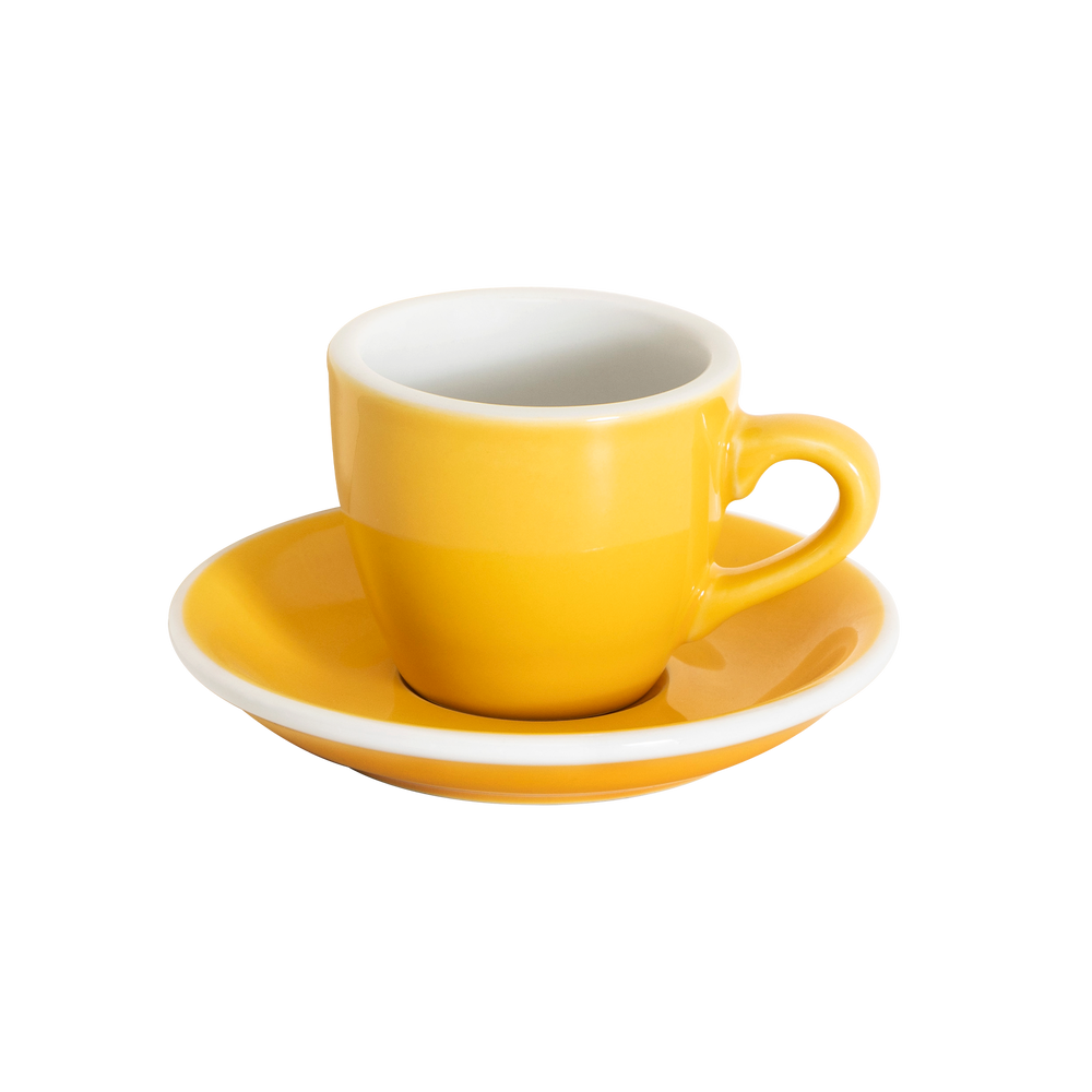 2.5oz Egg Espresso Cup and Saucer - Original Colors