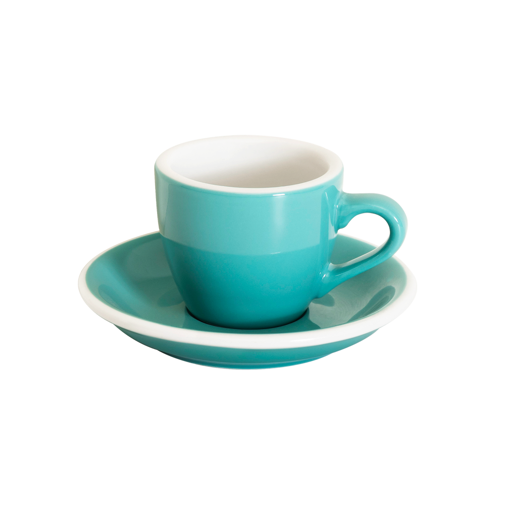 2.5oz Egg Espresso Cup and Saucer - Original Colors