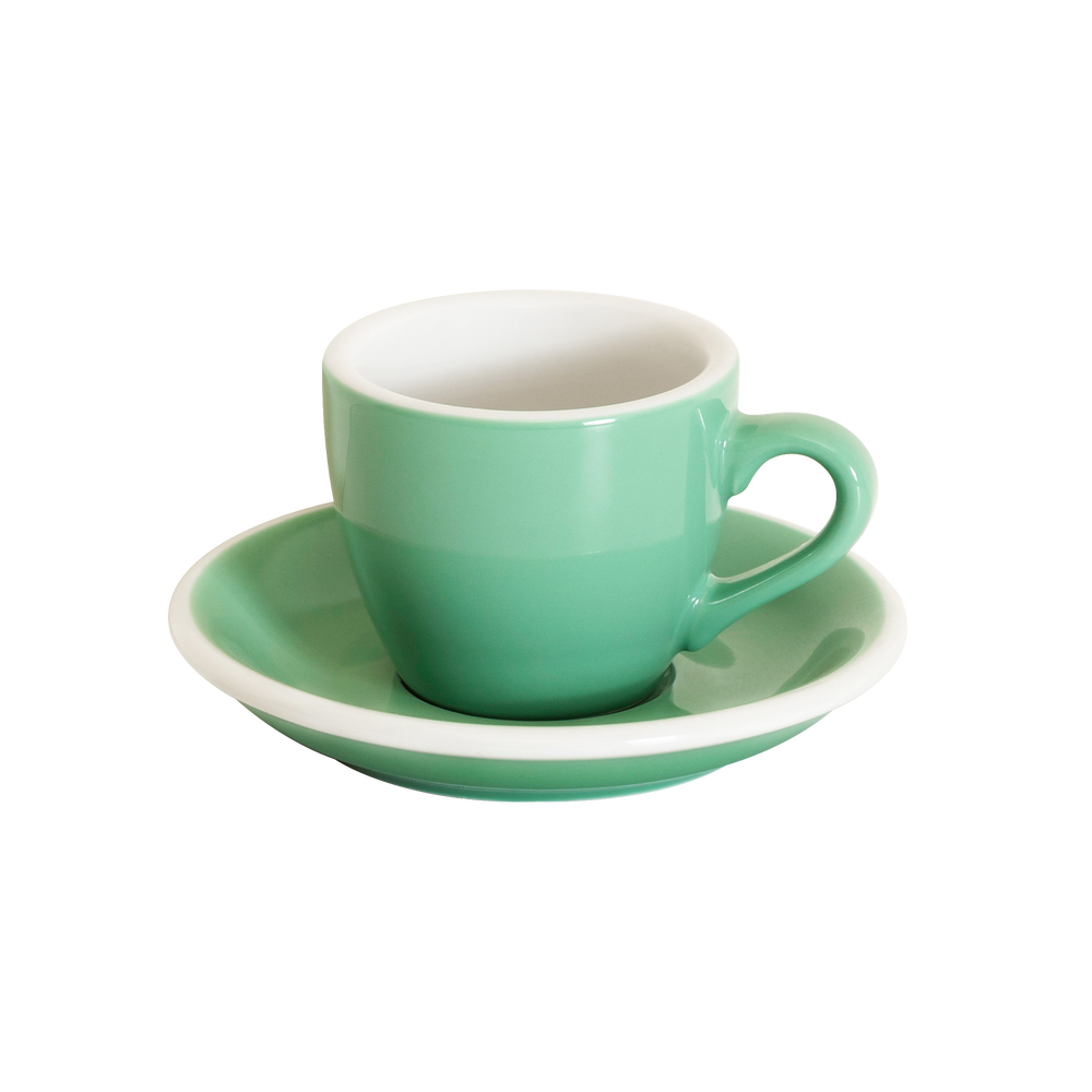 2.5oz Egg Espresso Cup and Saucer - Original Colors