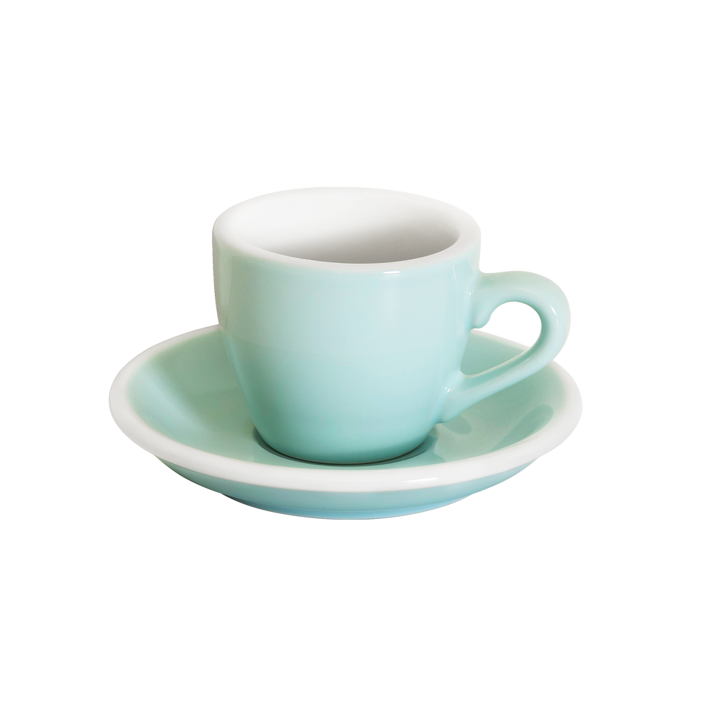 2.5oz Egg Espresso Cup and Saucer - Original Colors