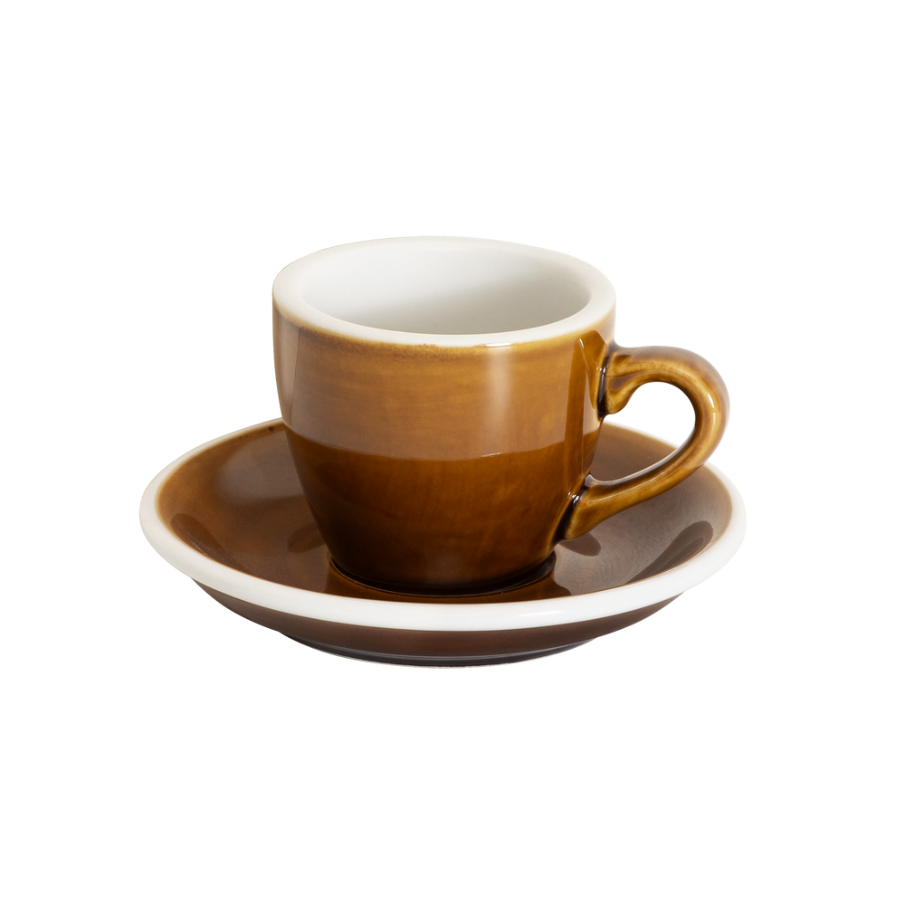 2.5oz Egg Espresso Cup and Saucer - Potters Colors