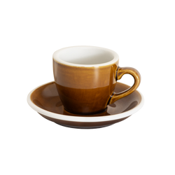 2.5oz Egg Espresso Cup and Saucer - Potters Colors