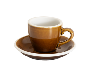 2.5oz Egg Espresso Cup and Saucer - Potters Colors