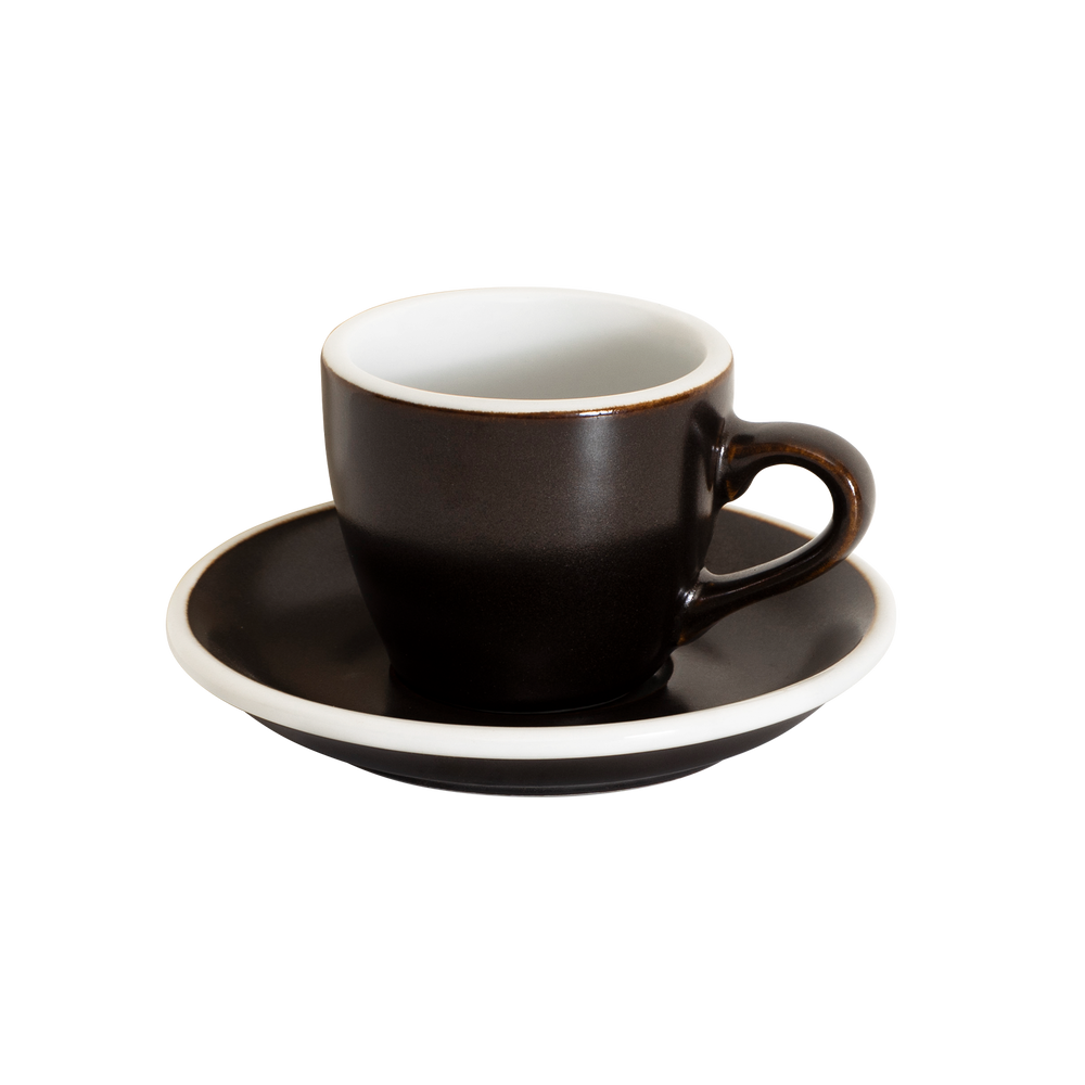 2.5oz Egg Espresso Cup and Saucer - Potters Colors
