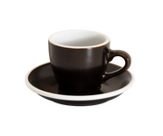 2.5oz Egg Espresso Cup and Saucer - Potters Colors