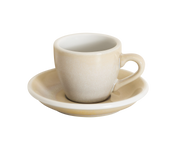 2.5oz Egg Espresso Cup and Saucer - Potters Colors