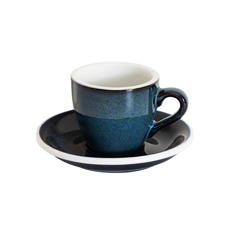 2.5oz Egg Espresso Cup and Saucer - Potters Colors