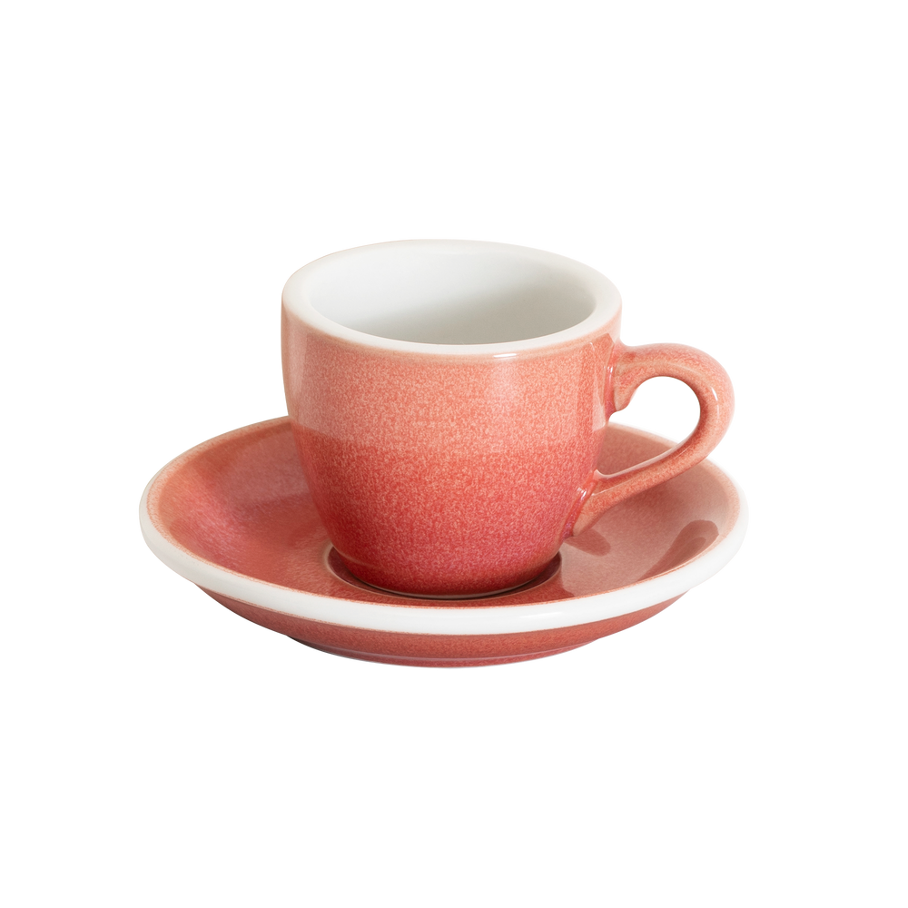 2.5oz Egg Espresso Cup and Saucer - Potters Colors