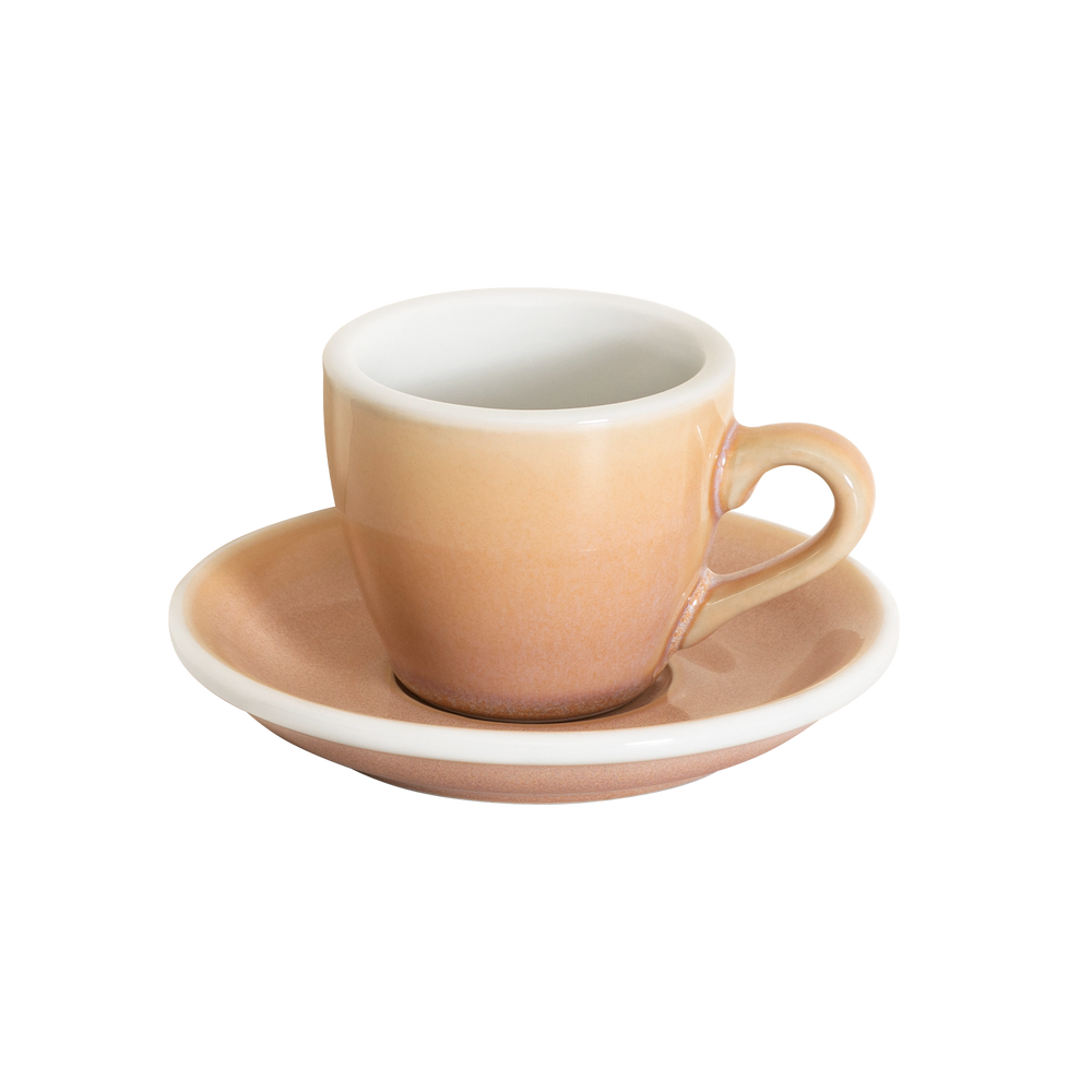 2.5oz Egg Espresso Cup and Saucer - Potters Colors