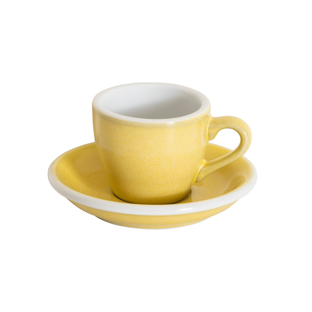 2.5oz Egg Espresso Cup and Saucer - Potters Colors