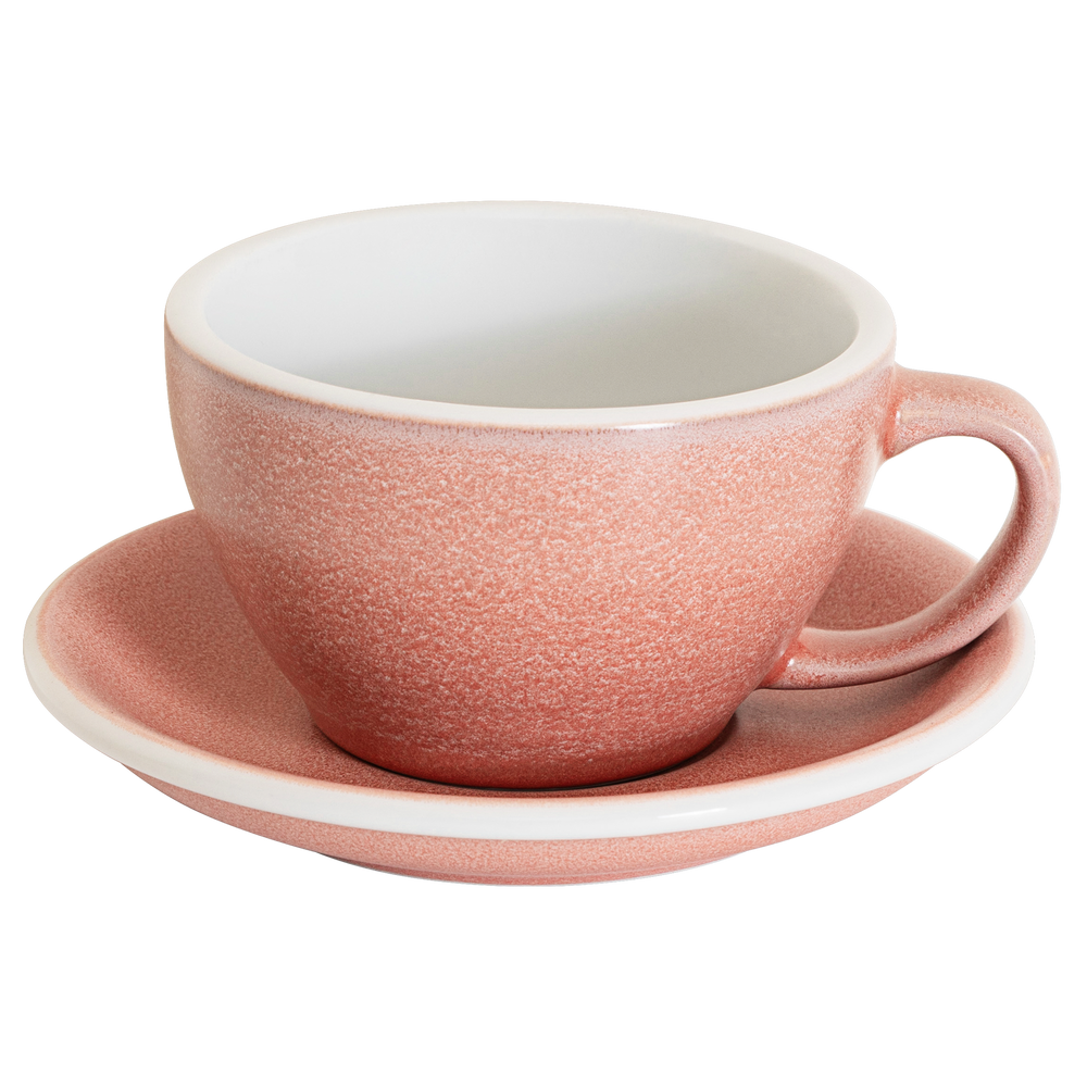 10oz Egg Cafe Latte Cup and Saucer - Mineral Colors