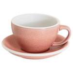 10oz Egg Cafe Latte Cup and Saucer - Mineral Colors