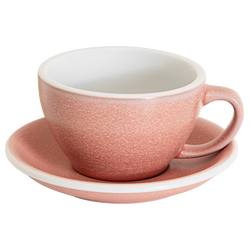 10oz Egg Cafe Latte Cup and Saucer - Mineral Colors