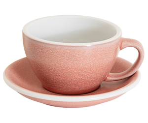 10oz Egg Cafe Latte Cup and Saucer - Mineral Colors