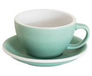 10oz Egg Cafe Latte Cup and Saucer - Mineral Colors