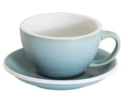 10oz Egg Cafe Latte Cup and Saucer - Mineral Colors