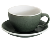 10oz Egg Cafe Latte Cup and Saucer - Mineral Colors