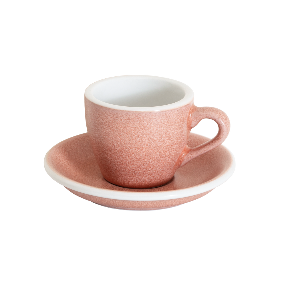 2.5oz Egg Espresso Cup and Saucer - Mineral Colors Collection