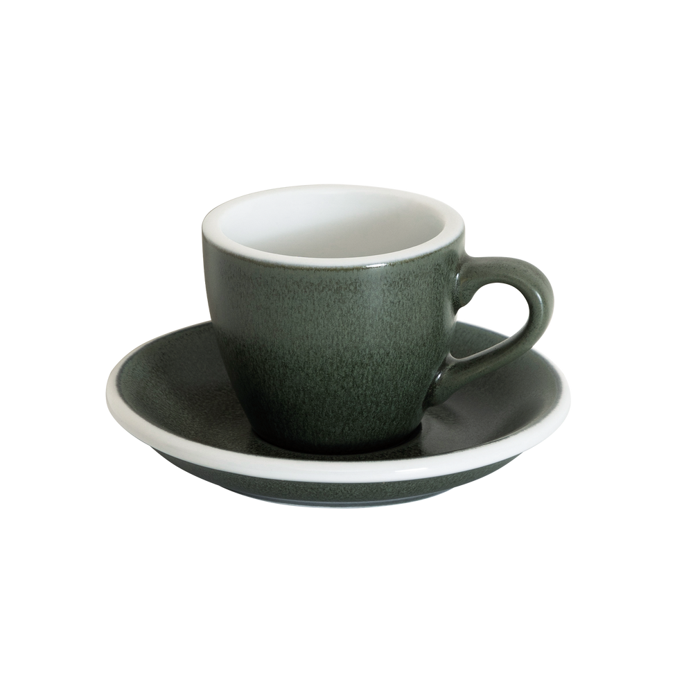 2.5oz Egg Espresso Cup and Saucer - Mineral Colors Collection