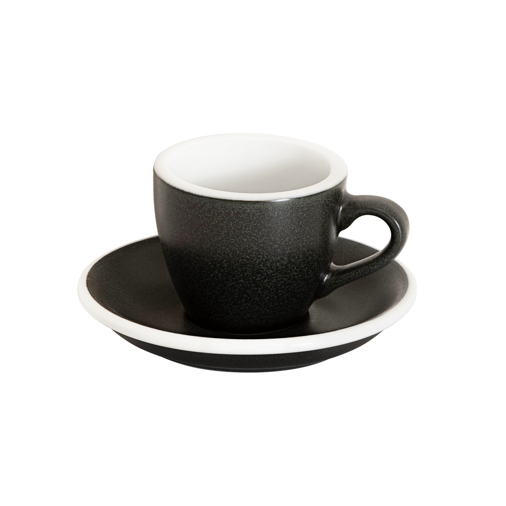 2.5oz Egg Espresso Cup and Saucer - Mineral Colors Collection